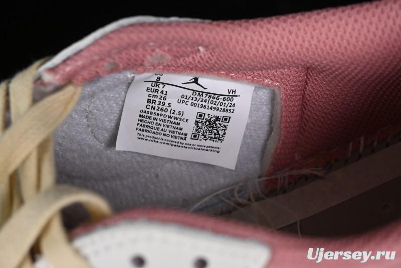 Nike Travis Scott x Air Jordan 1 Low OG AJ1 Reverse Swoosh Sneakers - DM7866-600