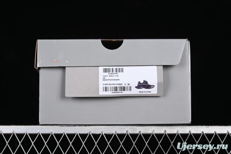 Balenciaga Phantom Sneaker Ten-Generation Trend Running Shoes with Transparent Heel Strap - W3XL51143