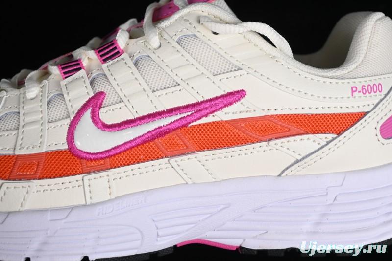 Nike P-6000 Retro Casual Sneakers Dad Shoes with Layered Design and Lightweight Body - CW1351-100