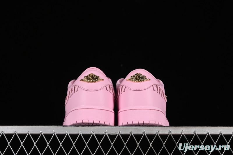 Nike Air Jordan 1 Low "Method of Make" Casual Sneakers with Woven Detailing - FN5032-600