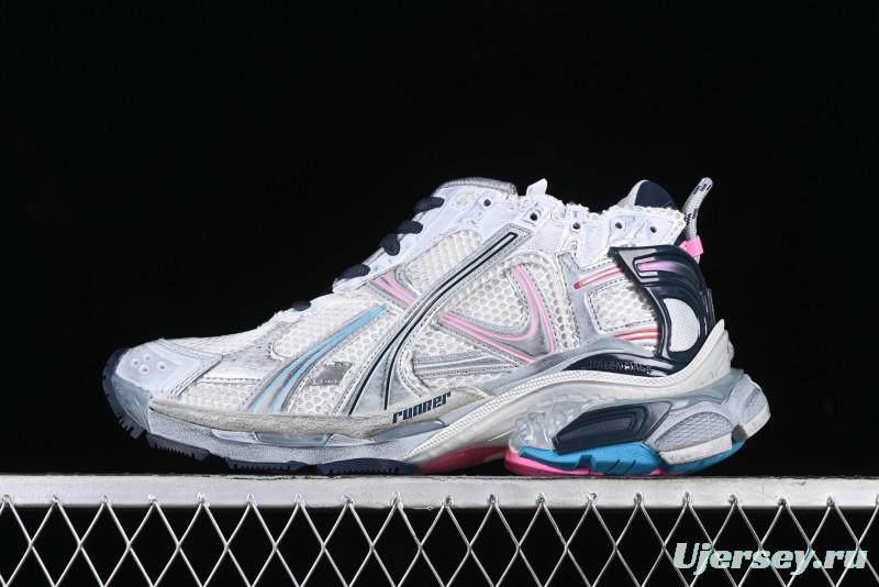 Balenciaga Runner Kith Four Color Retro Casual Sneakers - W3RMU9154