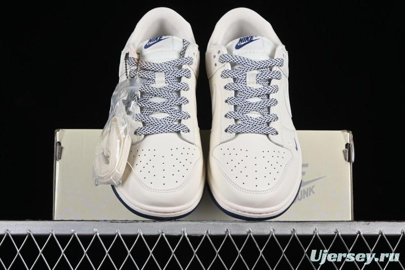 Nike SB Dunk Low LV Collaboration - Double Swoosh Blue Sole Anniversary High-End Custom Low-Top Casual Skate Shoes - XX2025-320