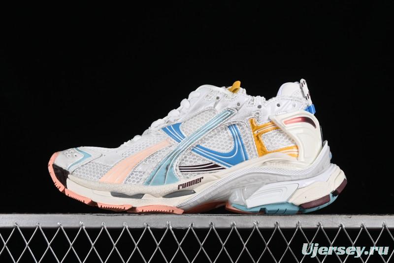 Balenciaga Runner Kith Four Color Retro Casual Sneakers - W3RNY0326