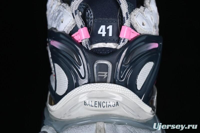 Balenciaga Runner Kith Four Color Retro Casual Sneakers - W3RMU9154