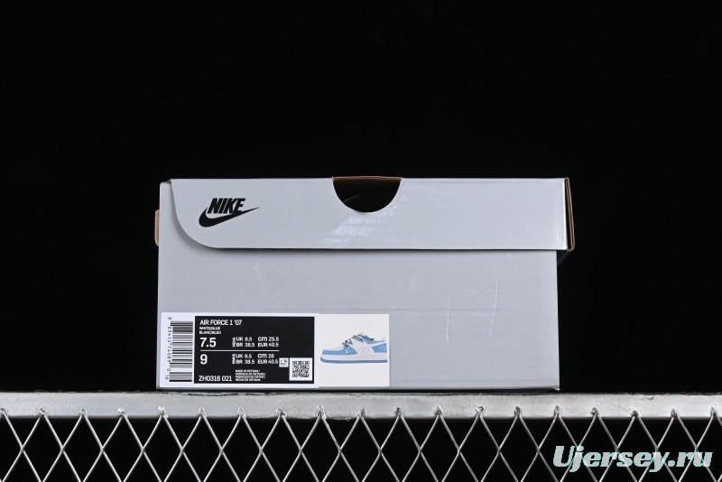 Nike Air Force 1 Low Custom Strap Casual Sneakers with Full-Length Air Cushion - ZH0316-021