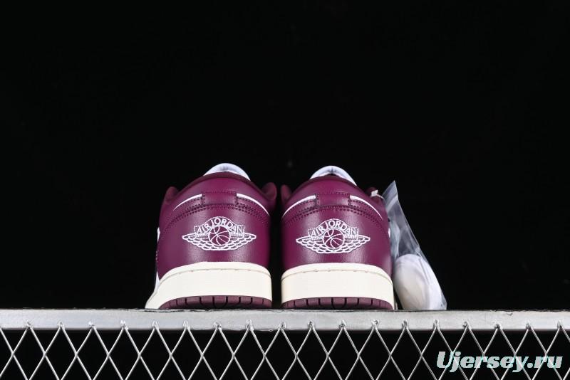 Nike Air Jordan 1 Low AJ1 White Rose Pink Low Top Casual Sneakers DC0774-161