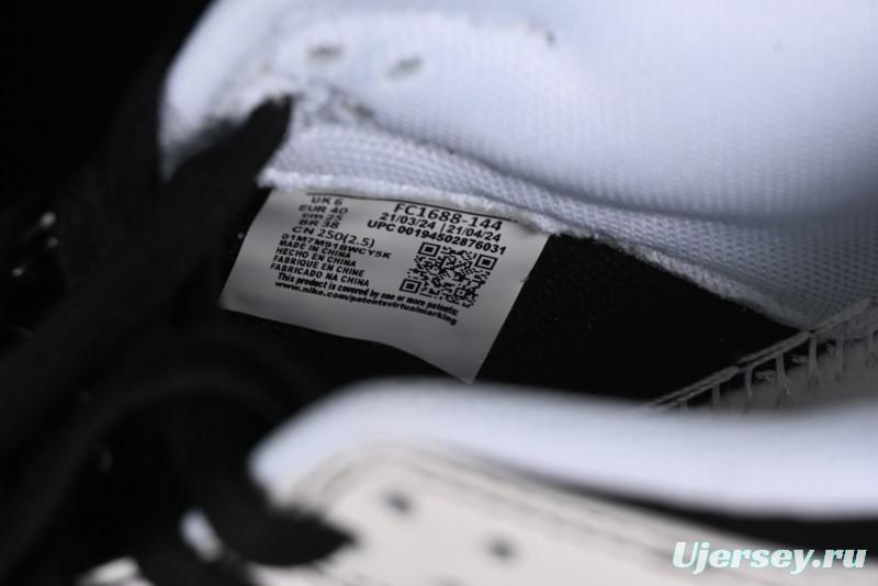 Nike SB Dunk Low Supreme Collaboration - Reverse Black White Swoosh Anniversary Custom Low-Top Casual Sneakers - FC1688-144