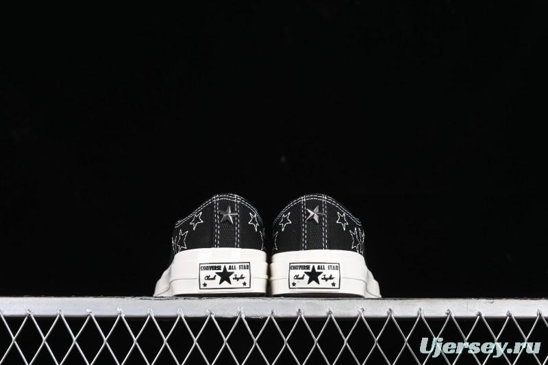 Converse Chuck 70 SNL Low Top Canvas Sneakers with Star Embroidery and Metal Studs - A11612C