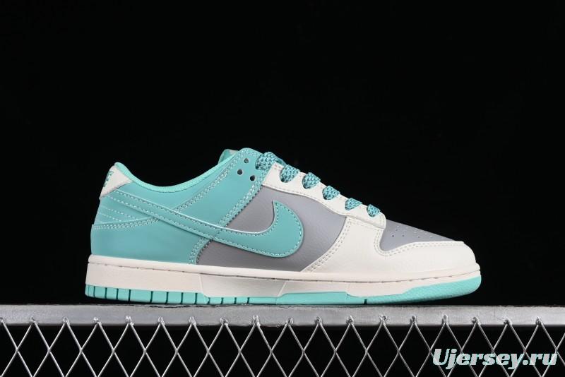 Nike SB Dunk Low BAPE Collaboration - Beige Grey Indigo Anniversary Custom Low-Top Casual Skate Shoes - BB8969-003