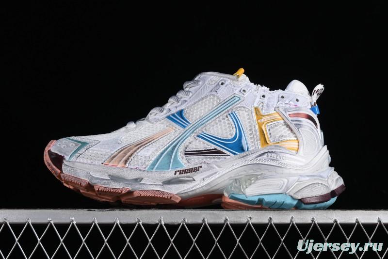 Balenciaga Runner Kith Four Color Retro Casual Sneakers - W3RBMU9754