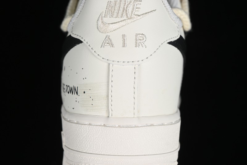 Nike Air Force 1 '07 Low Custom Cappuccino Anime-Themed Spray-Painted Casual Sneakers with Strap - ZH0316-019