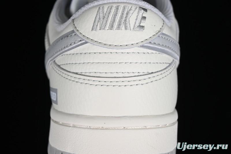 Nike SB Dunk Low UN Collaboration - Light Grey Swoosh Anniversary High-End Custom Low-Top Casual Skate Shoes - SF1588-135