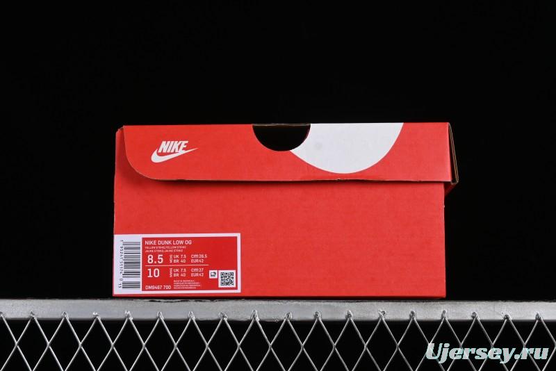 Nike SB Dunk Low Premium Yellow White SB Shattered Backboard Fashion Casual Skate Shoes - DM9467-700
