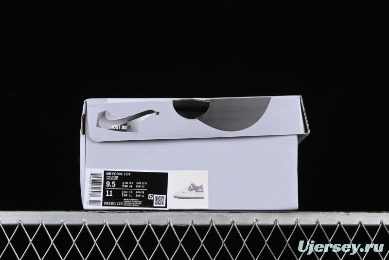 Nike Air Force 1 '07 Low "SHARK" Casual Sneakers with Full-Length Air Cushion - DB3301-220