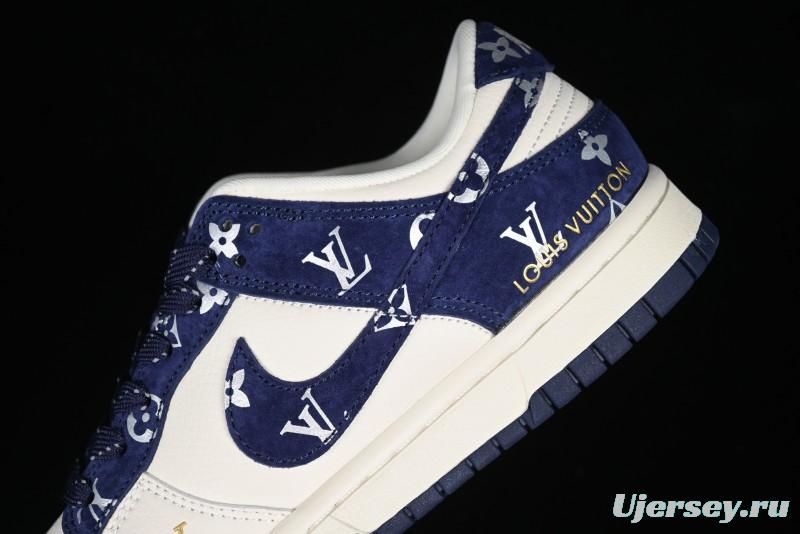 Nike SB Dunk Low LV Collaboration Anniversary Customized Low-Top Casual Sneakers - XD6188-029