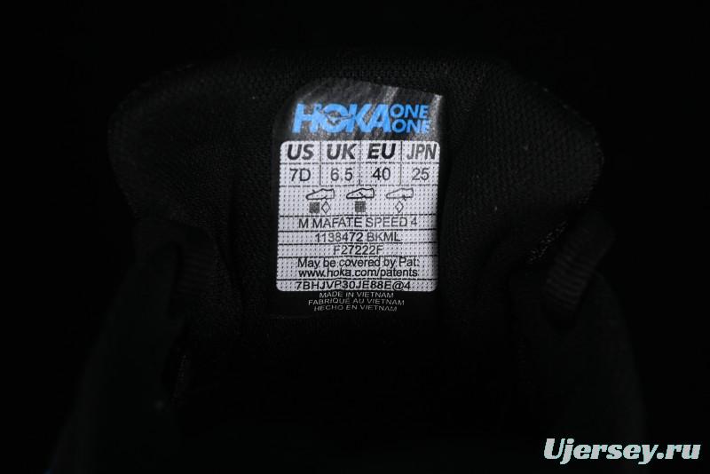 Hoka One One Mafate Speed 4 Low-Cut Professional Trail Running Shoes - 1138472 BKML