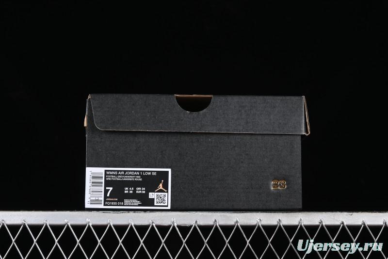 Nike Air Jordan 1 Low AJ1 White Red Casual Sneakers - FQ1935-018