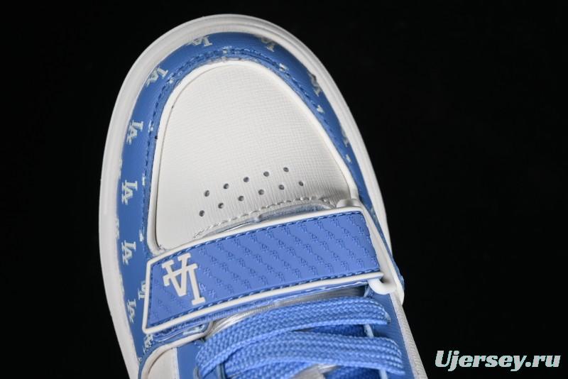 MLB NY Yankees Chunky Liner Lightweight Platform Sneakers with 6cm Height Increase - 3ASXLM13N07CBL