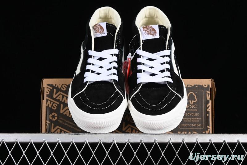 Vans SK8-Hi VR3 Eco-Friendly Black & White Mid-Top Classic Casual Canvas Shoes - VN0A4UWIVNE