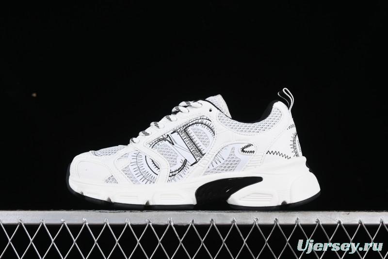 Dior Chrono Round Toe Lace-Up Lifestyle Casual Running Shoes - 59K GREY