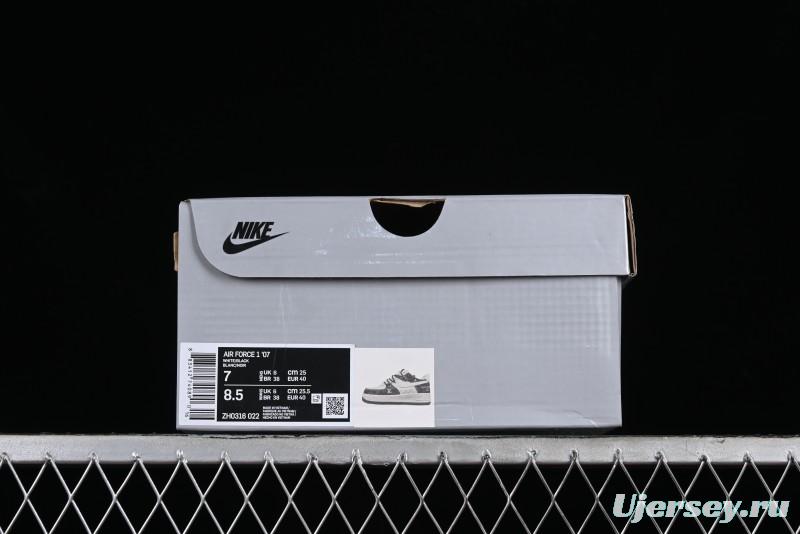 Nike Air Force 1 '07 Low Custom Collaboration Casual Sneakers with Strap - ZH0316-022