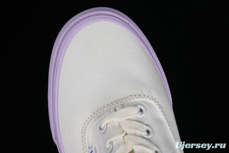Vans Authentic White Purple Canvas Skate Shoes - VN0009PVCGX