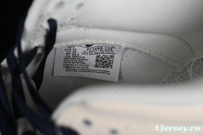 Nike SB Dunk Low LV Collaboration - Suede Navy Blue Anniversary High-End Custom Low-Top Casual Sneakers - FC1688-134