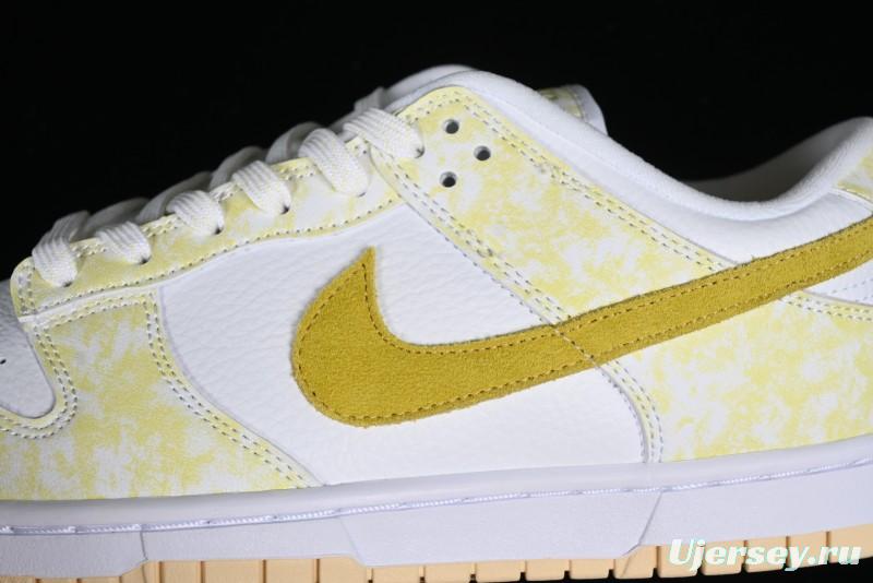 Nike SB Dunk Low Premium Yellow White SB Shattered Backboard Fashion Casual Skate Shoes - DM9467-700