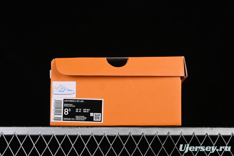 Nike Air Force 1 '07 Low LV Collaboration - Off White Ice Blue Casual Sneakers BB9599-203
