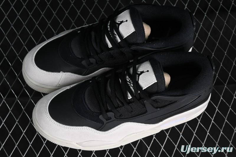 Nike Air Jordan 4 Remastered Sneakers in Black, Light Bone, and Dark Gray - FQ7939-001
