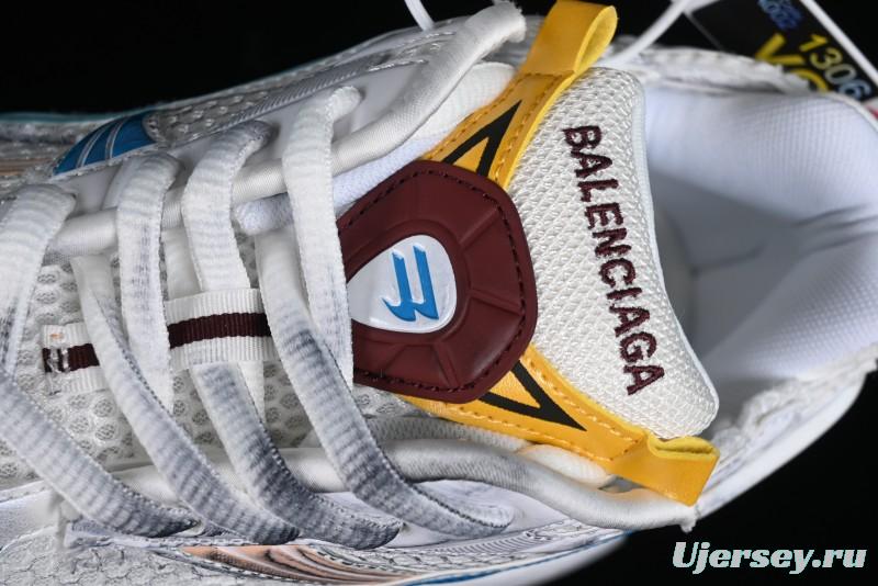 Balenciaga Runner Kith Four Color Retro Casual Sneakers - W3RBMU9754