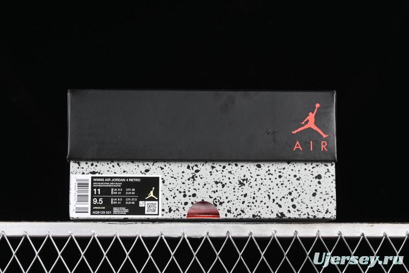 Nike Air Jordan 4 Retro Orchid Purple Men's Basketball Shoes - AQ9129-501