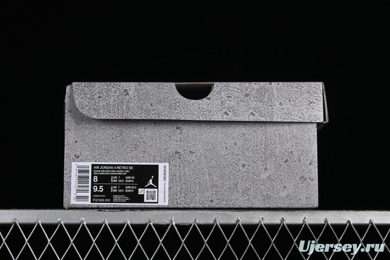 Nike Air Jordan 4 Retro SE "Paris Olympics" Sneakers in Smoked Grey - FQ7928-001