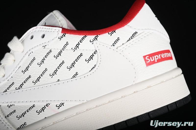 Nike Travis Scott x Fragment Design x Air Jordan 1 Low OG SP AJ1 Supreme Collaboration - YQ2088-67