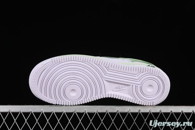 Nike Air Force 1 '07 Low Custom Hand-Painted Anime Theme with Swoosh Shadow and Strap - CW2288-111