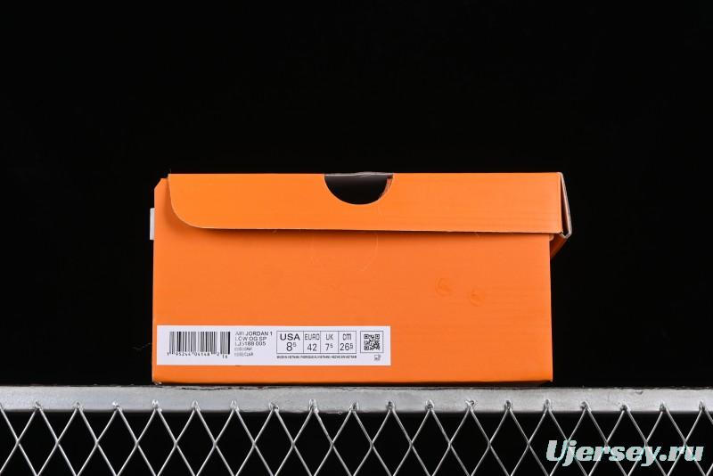 Nike Travis Scott x Fragment Design x Air Jordan 1 Low OG SP AJ1 LV Beige Grey Low-top Casual Sneakers - LJ5188-005