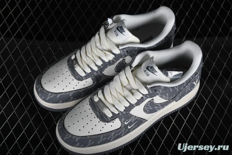 Nike Air Force 1 '07 Low LV Collaboration - Grey Double Swoosh Casual Sneakers - HD1968-030
