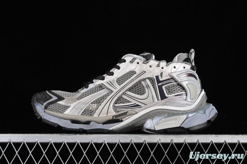 Balenciaga Runner Kith Four Color Retro Casual Sneakers - W3RMU2000