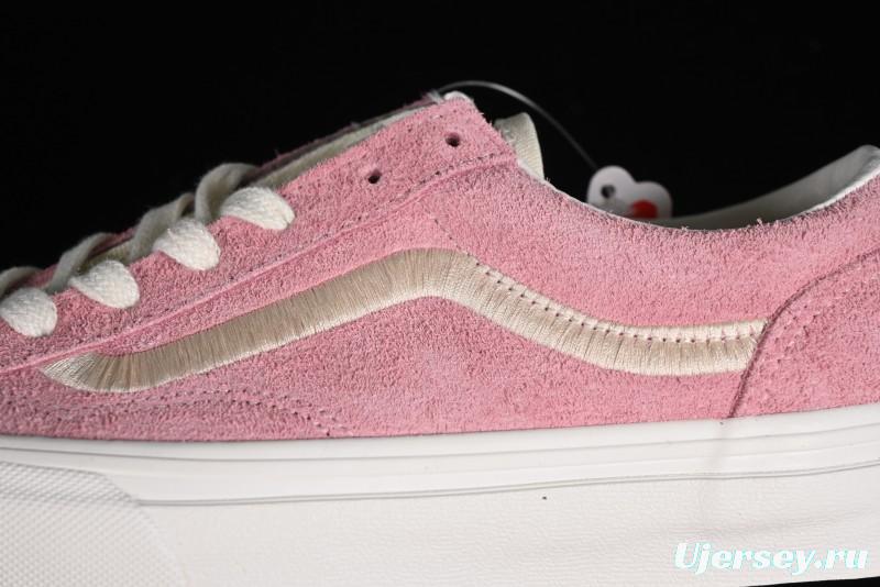 Vans Style 36 Low-Top Skate Shoes with Pink Embroidery - VN000CRPGRN