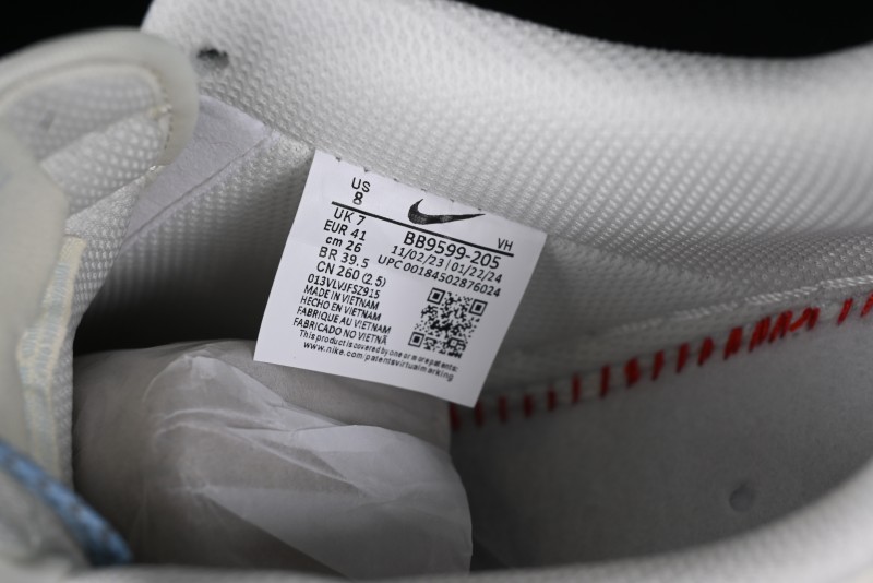 Nike Air Force 1 '07 Low Supreme Stone Island Collaboration - Sky Blue Casual Sneakers - BB9599-205