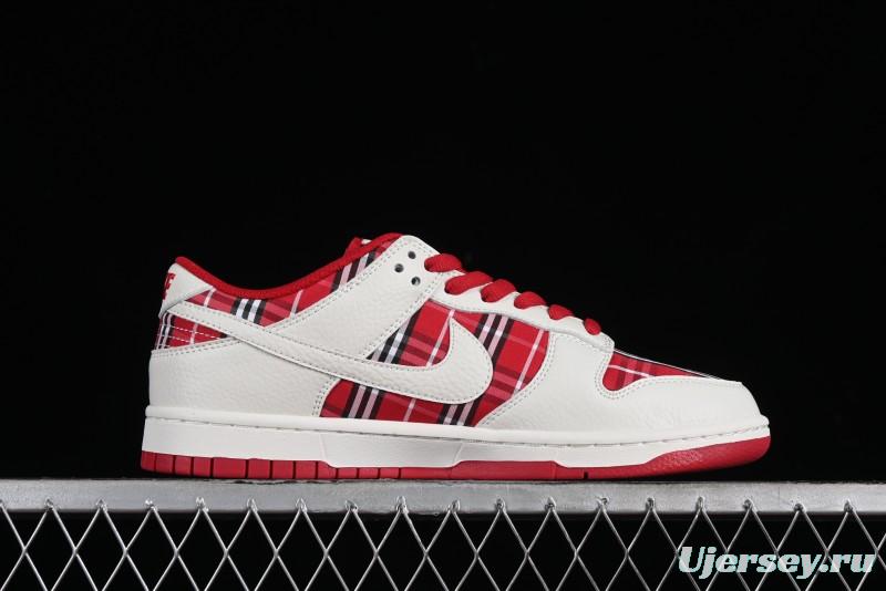 Nike SB Dunk Low Supreme - Plaid Colorway Low-Top Casual Skateboarding Shoes - SU1853-512