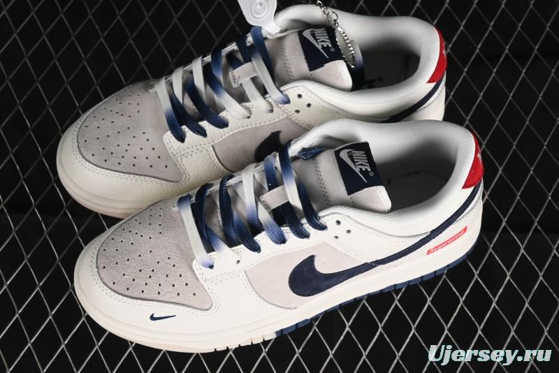 Nike SB Dunk Low Supreme Collaboration Anniversary Custom Low-Top Casual Skate Shoes - FC1688-142