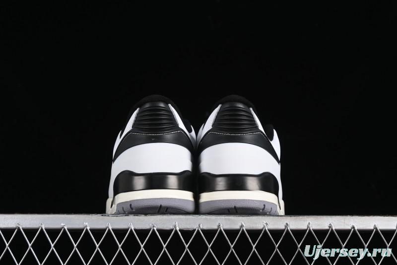 Nike Air Jordan 2/3 Retro Low Top Basketball Shoes in White/Black/Sail/Cement Grey - FD0383-100