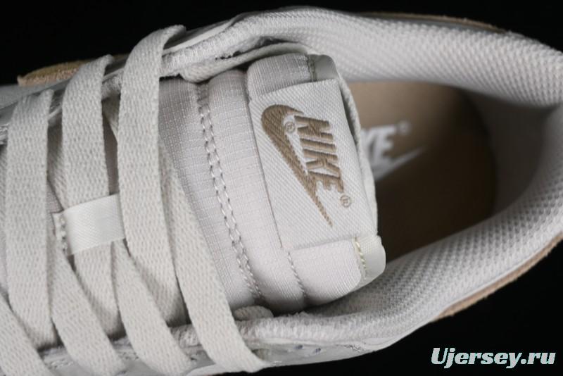 Nike Dunk Low SB Casual Sneakers in Light Grey/Khaki - FJ4188-001