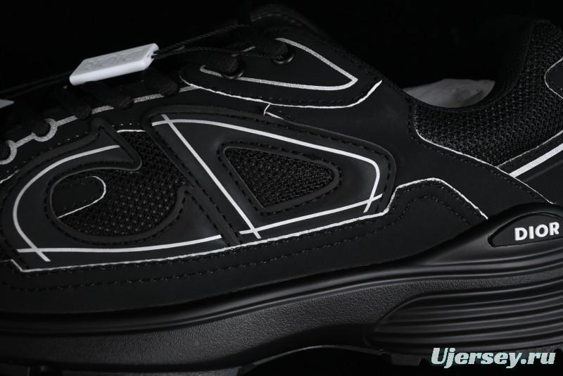 Dior B30 Sneakers with Reflective CD30 Logo and Lightweight Rubber Sole - CD30