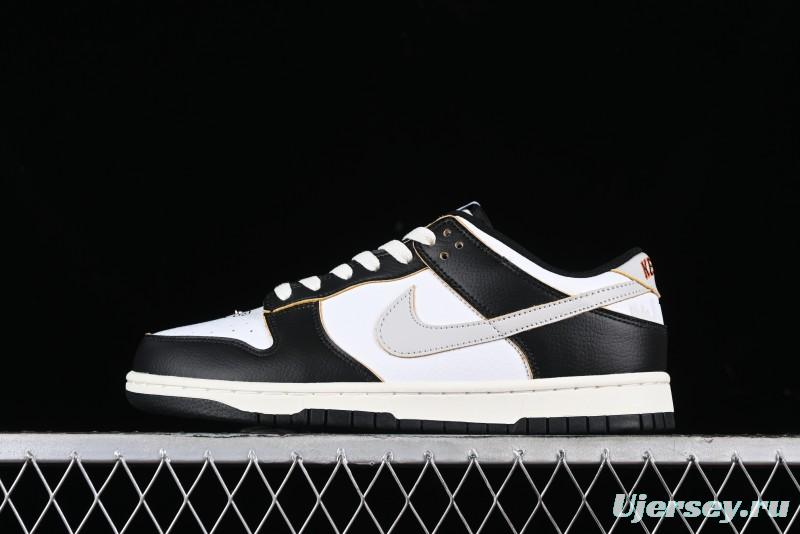 Nike HUF x SB Dunk Low "San Francisco" Black White Panda Skateboarding Shoes - FD8775-001