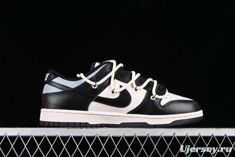 Nike Dunk Low Speed & Fury Distressed Oxidized Metal Punk SB Strap Low-Top Casual Sneakers - DD1391-100