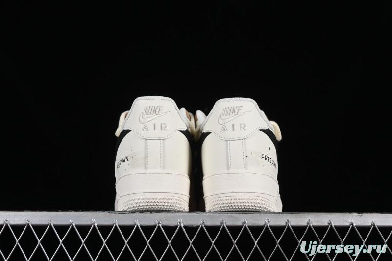 Nike Air Force 1 '07 Low Custom Cappuccino Anime-Themed Spray-Painted Casual Sneakers with Strap - ZH0316-019