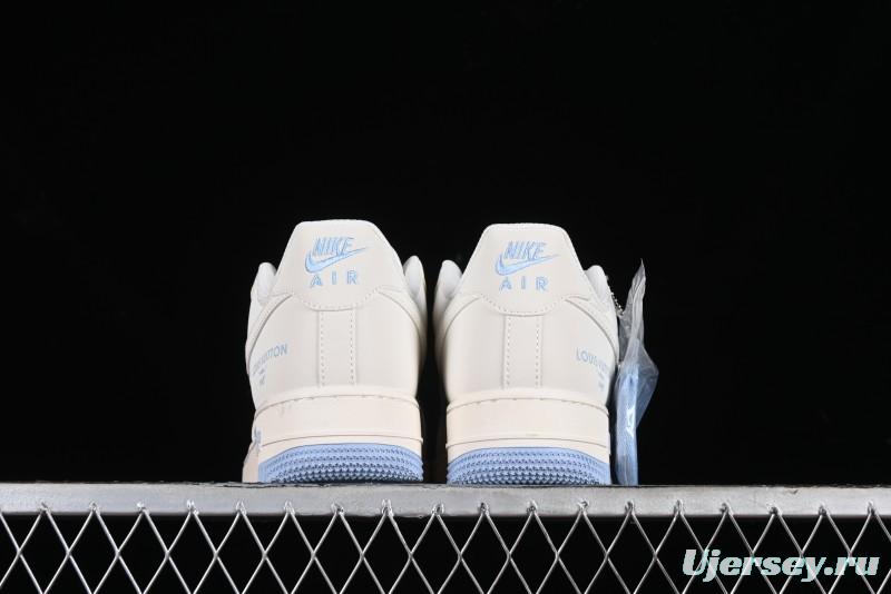 Nike Air Force 1 '07 Low LV Collaboration - Off White Ice Blue Casual Sneakers BB9599-203