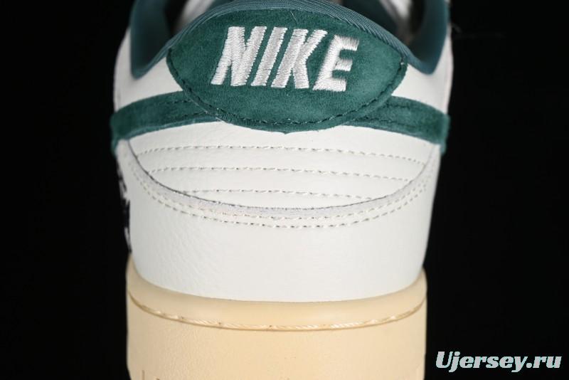 Nike SB Dunk Low Stussy Collaboration Beige Green Mini Swoosh Anniversary Custom Low-Top Casual Sneakers - CF3688-006